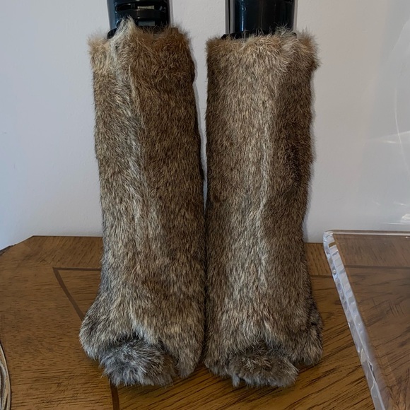 Celine Rabbit Fur Boots - Picture 8 of 10